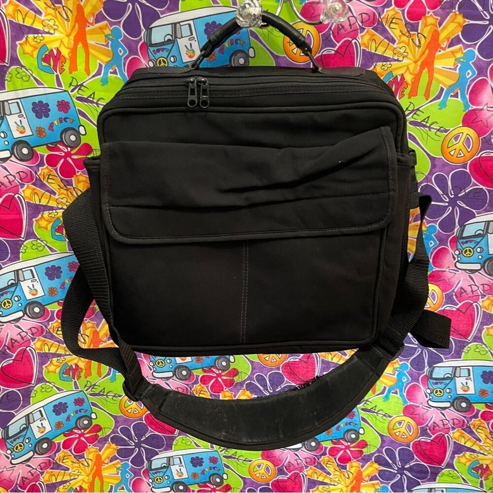Black Men's laptop shoulder bag carring case